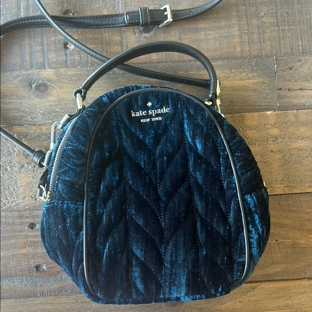 Kate Spade Blue Quilted Handbag